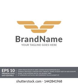 wing Brand Logo Template icon vector