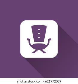Wing chair icon
