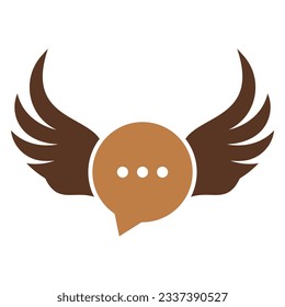 Layoutbild-Vektorgrafik für Layoutbilder mit Wing-Chat-Logos
