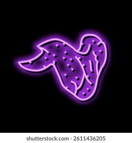 wing chicken fried neon light sign vector. wing chicken fried sign. isolated symbol illustration