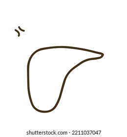 Wing chicken Outline hand drawn junk food best populer