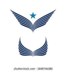 Wing Concept icon Template vector illustration design