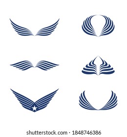 Wing Concept icon Template vector illustration design