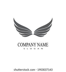 Wing Concept icon Template vector illustration design