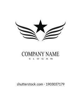 Wing Concept icon Template vector illustration design