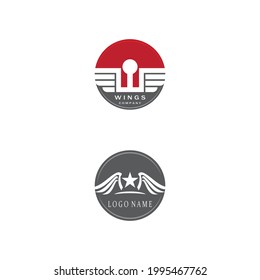 Wing Concept icon Template vector illustration design