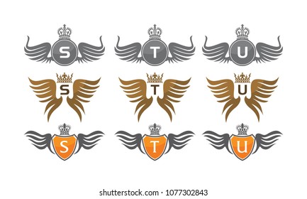 Wing Crown Design Template Set