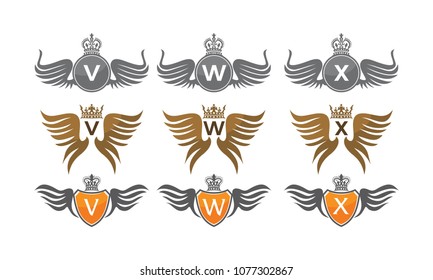Wing Crown Design Template Set