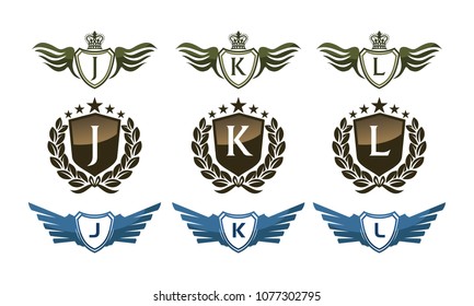 Wing Crown Template Design Set