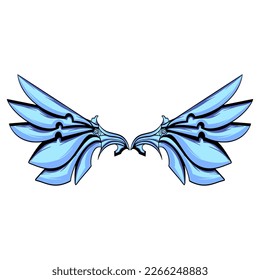 Wing cute art illustration design