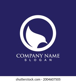 Wing eagle and head logo