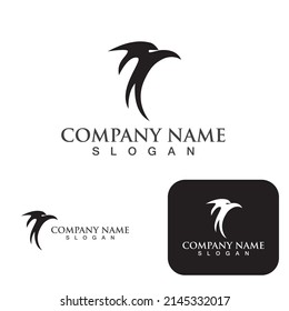 Wing falcon bird  Logo Template vector