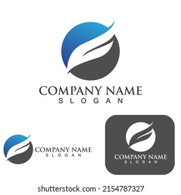 Wing falcon bird  Logo Template vector