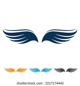 Wing falcon bird  Logo Template vector