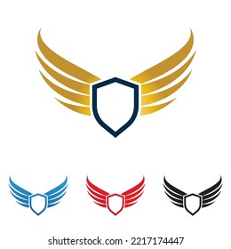 Wing falcon bird  Logo Template vector