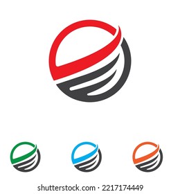 Wing falcon bird  Logo Template vector