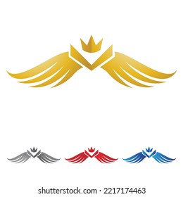 Vector de plantilla de logotipo de ave halcón ala