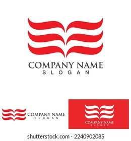 Wing falcon bird  Logo Template vector