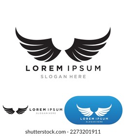 Wing falcon bird  Logo Template vector