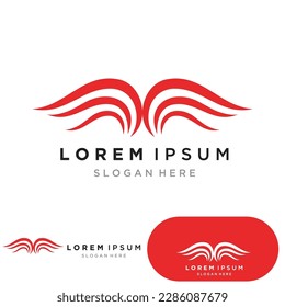 Wing falcon bird  Logo Template vector