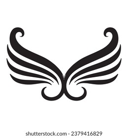 Vector de plantilla de logotipo de ave halcón ala