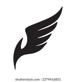 Wing falcon bird  Logo Template vector
