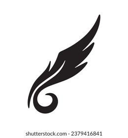 Wing falcon bird  Logo Template vector