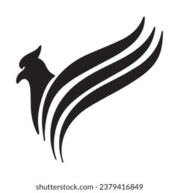 Wing falcon bird  Logo Template vector