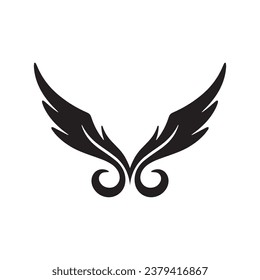 Wing falcon bird  Logo Template vector