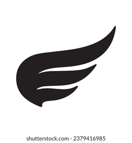 Wing falcon bird  Logo Template vector