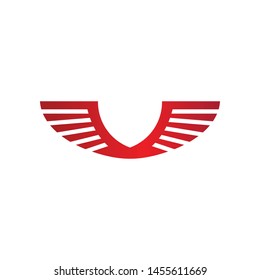 wing falcon icon logo vector illustration