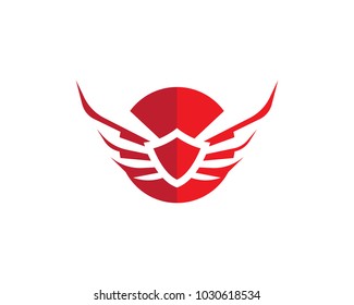 Wing Falcon Logo Template vector illustration design
