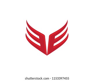 Wing Falcon Logo Template vector illustration design