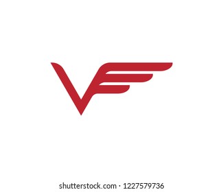 Wing Falcon Logo Template vector illustration design