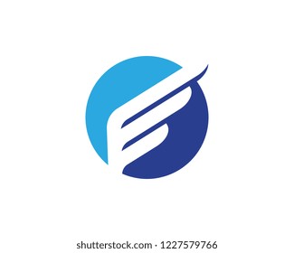 Wing Falcon Logo Template vector illustration design