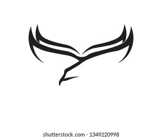 Wing Falcon Logo Template vector illustration design