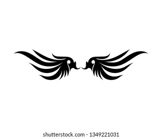 Wing Falcon Logo Template vector illustration design