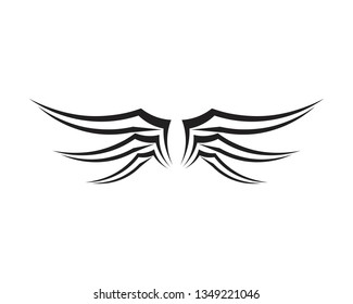 Wing Falcon Logo Template vector illustration design