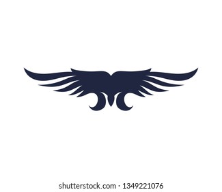 Wing Falcon Logo Template vector illustration design