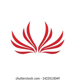 Wing Falcon Logo Template vector illustration design