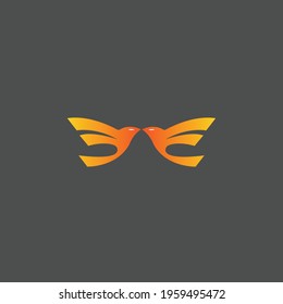 Wing Falcon Logo Template vector illustration design