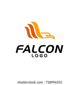 Wing Falcon Logo vector illustration design