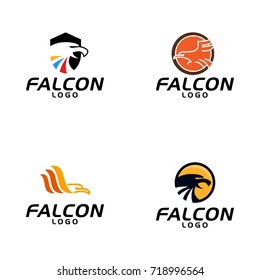 Wing Falcon Logo vector illustration design