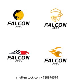 Wing Falcon Logo vector illustration design