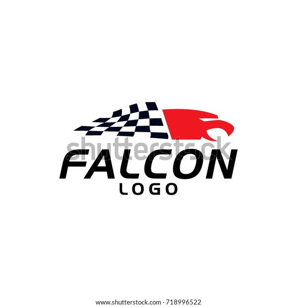 Wing Falcon Logo Vector Illustration Design Stock Vector