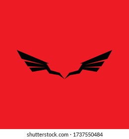 Wing falcon logo vector image