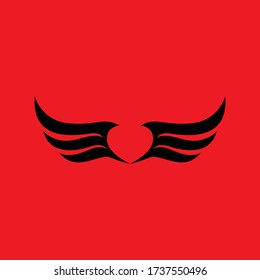 Wing falcon logo vector image