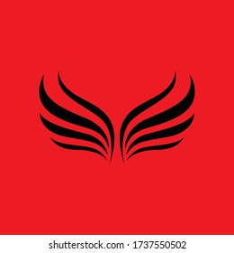 Wing falcon logo vector image
