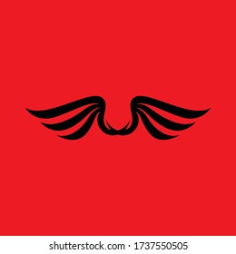 Wing falcon logo vector image