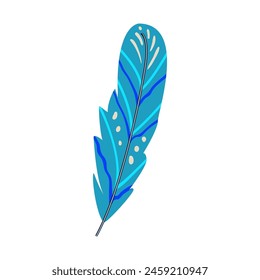 wing feather exotic bird cartoon. color animal, texture tropical, nature plumage wing feather exotic bird sign. isolated symbol vector illustration